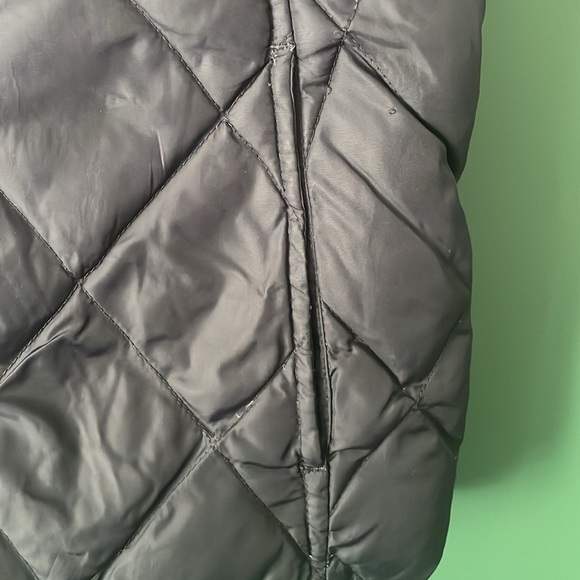 Lands' End Womens L Black Puffer Vest Winter Layering Outdoors Classic Preppy - Picture 3 of 6